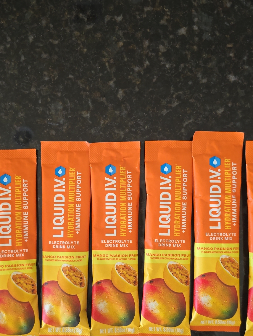 LIQUID IV Mango Passion Fruit Electrolyte Drink Mix - Orange